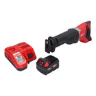 Milwaukee M18 BSX-401 akumulatorowa pilarka szablasta 18 V + 1x akumulator 4,0 Ah + ładowarka