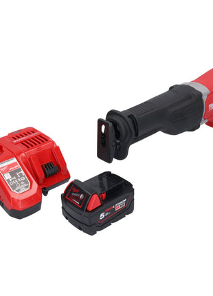 Milwaukee M18 BSX-501 akumulatorowa pilarka szablasta 18 V + 1x akumulator 5,0 Ah + ładowarka