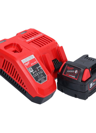 Milwaukee M18 BSX-501 akumulatorowa pilarka szablasta 18 V + 1x akumulator 5,0 Ah + ładowarka