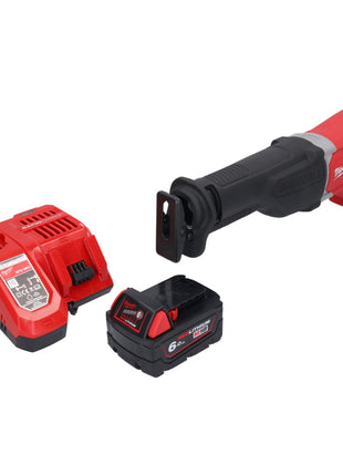 Sierra sable Milwaukee M18 BSX-601 batería 18 V + 1x batería 6,0 Ah + cargador