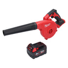 Milwaukee M18 BBL Souffleur sans fil Solo - sans Accessoires, ni Batteries, ni Chargeur