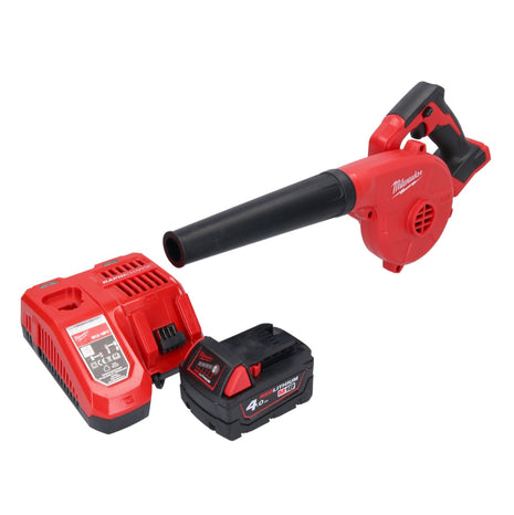 Milwaukee M18 BBL-401 Akku Gebläse 18 V + 1x Akku 4,0 Ah + Ladegerät