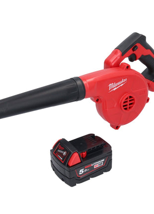 Milwaukee M18 BBL-501 Akku Gebläse 18 V + 1x Akku 5,0 Ah - ohne Ladegerät