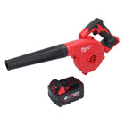 Milwaukee M18 BBL Souffleur sans fil Solo - sans Accessoires, ni Batteries, ni Chargeur