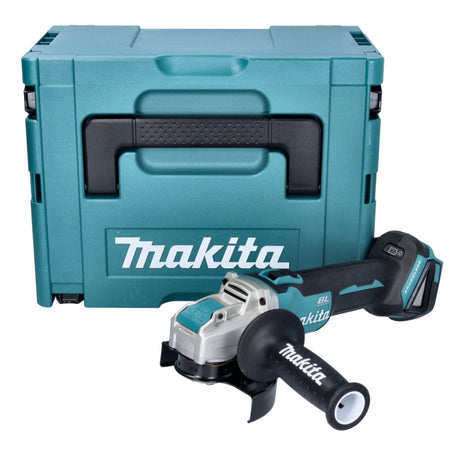 Makita DGA521ZX1J Meuleuse d'angle sans fil 125 mm 18V - X-LOCK Brushless + Coffret Makpac - sans batterie, sans chargeur