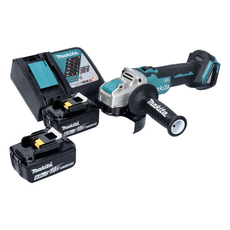 Makita DGA521RGX1 Meuleuse d'angle sans fil 125 mm 18V - X-LOCK Brushless + 2x Batteries 6,0 Ah + Chargeur