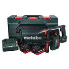 Metabo KH 18 LTX BL 24 Q martello combinato a batteria 18 V 2,2 J + 2x batteria 8,0 Ah + caricatore + metaBOX