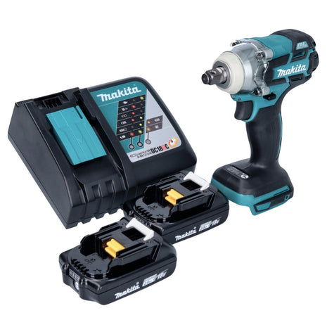 Makita DTW 285 RA Atornillador de impacto inalámbrico 18 V 280 Nm 1/2" sin escobillas + 2x baterías 2,0 Ah + cargador