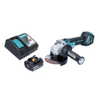 Smerigliatrice angolare a batteria Makita DGA 513 RF1 18 V 125 mm senza spazzole + 1x batteria ricaricabile 3,0 Ah + caricabatterie