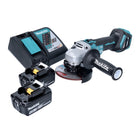 Makita DGA 513 RM akumulatorowa szlifierka kątowa 18 V 125 mm bezszczotkowa + 2x akumulator 4,0 Ah + ładowarka