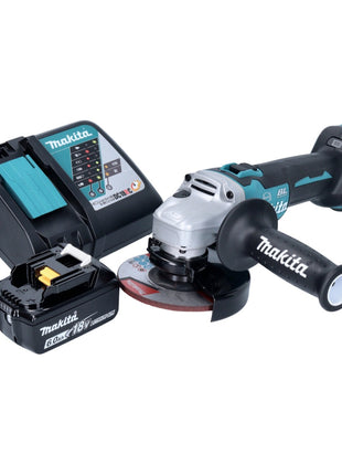 Makita DGA 513 RG1 Akku Winkelschleifer 18 V 125 mm Brushless + 1x Akku 6,0 Ah + Ladegerät