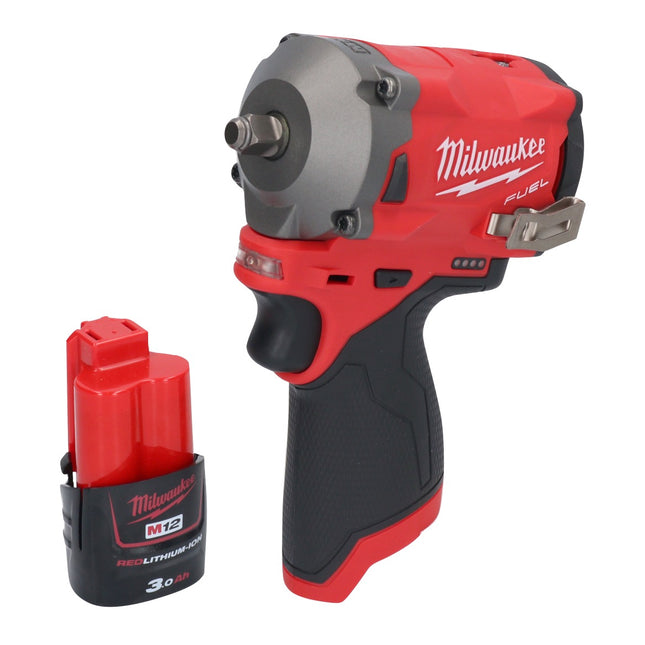 Milwaukee M12 FIW38-301 Akku Schlagschrauber 12 V 339 Nm 3/8" Brushless + 1x Akku 3,0 Ah - ohne Ladegerät
