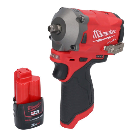 Milwaukee M12 FIW38-301 akumulatorowy klucz udarowy 12 V 339 Nm 3/8" bezszczotkowy + 1x akumulator 3,0 Ah - bez ładowarki