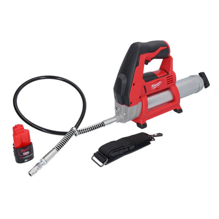 Milwaukee M12 GG-301 ingrassatore a batteria 12 V 562 bar + 1x batteria ricaricabile 3,0 Ah - senza caricabatterie