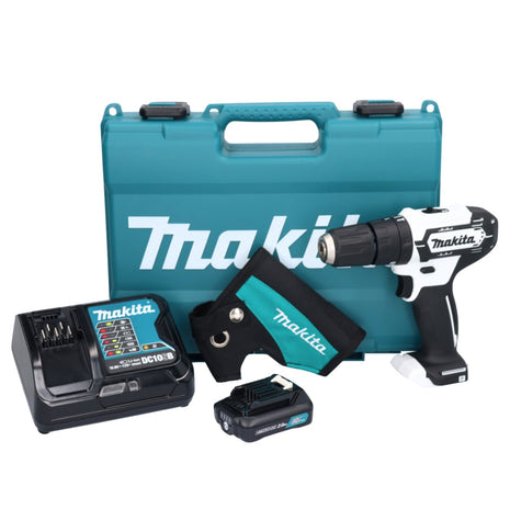 Makita HP 333 DSAW Perceuse-visseuse à percussion sans fil 12 V 30 Nm Wei + 1x batterie 2,0 Ah + chargeur + étui + coffret