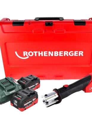 Rothenberger ROMAX 4000 CAS Akku Pressmaschine 18 V 34 kN + 2x Akku 10 Ah + Ladegerät + Koffer