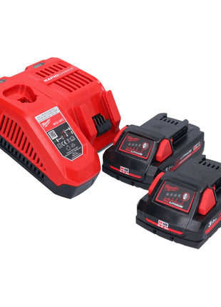 Meuleuse d'angle sur batterie Milwaukee M18 FSAG125X-302X 18 V 125 mm sans balais + 2x batteries 3,0 Ah + chargeur + boîtier HD