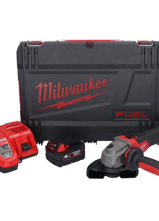 Milwaukee M18 FSAG125X-401X Akku Winkelschleifer 18 V 125 mm Brushless + 1x Akku 4,0 Ah + Ladegerät + HD Box