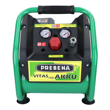 Prebena VITAS 100-AKKU Kompressor 18 V 5 l 8 bar CAS Brushless + 2x Akku 8,0 Ah + Ladegerät - Toolbrothers