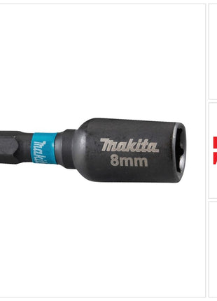 Makita B-66830 Clé à douille SW8 50 mm 1/4'' Impact Black