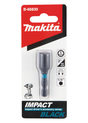 Makita B-66830 Clé à douille SW8 50 mm 1/4'' Impact Black