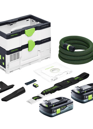 Festool CTLC SYS Akku Absaugmobil 36 V ( 2x 18 V ) Staubkl. L + 2x Akku 4,0 Ah - ohne Ladegerät - Toolbrothers