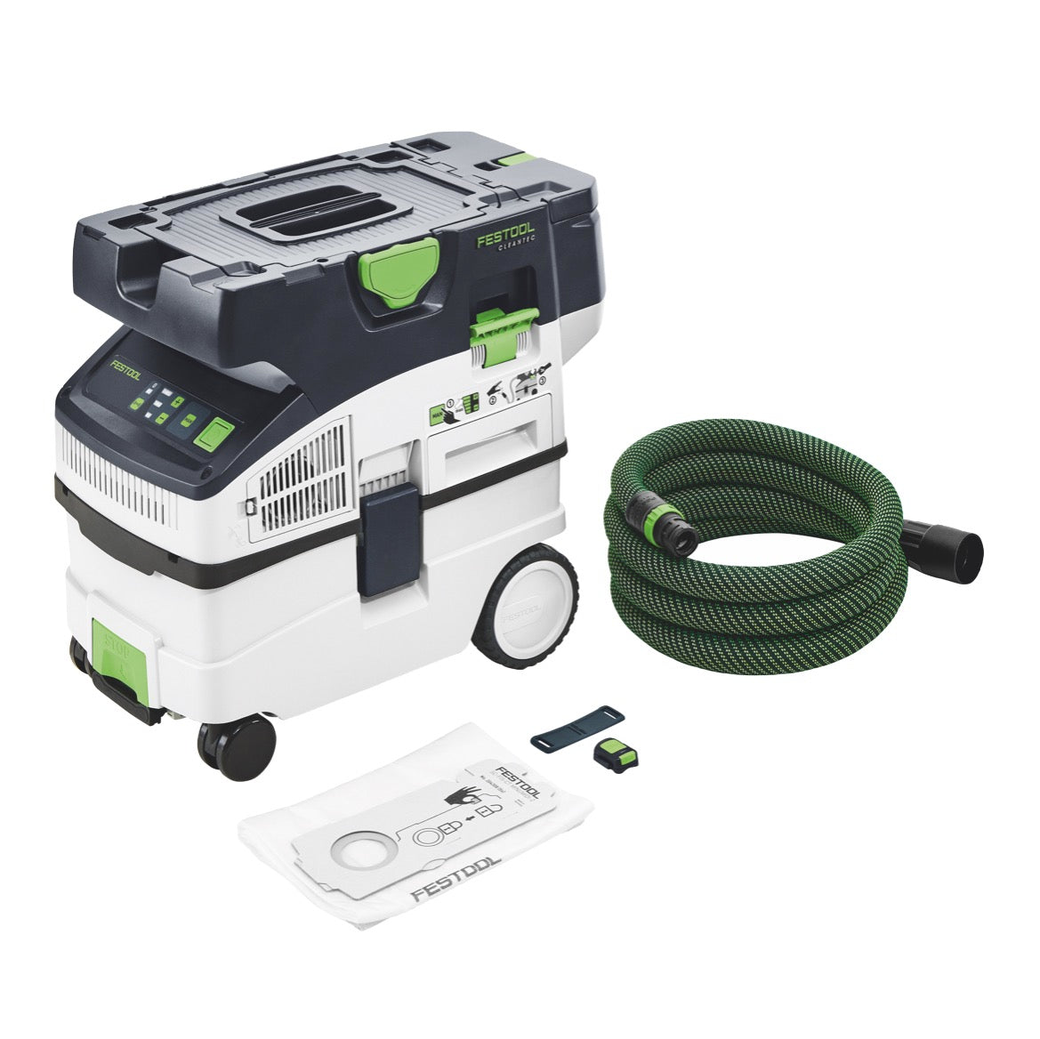 Festool CTLC MIDI I-Basic Aspiratore a batteria 36V (2x 18V) classe di polvere L Solo (577066) - senza batteria, senza caricabatterie