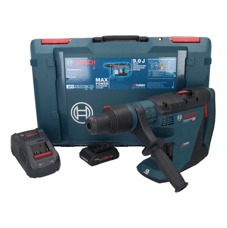 Bosch GBH 18V-40 C Professional Perforateur sans fil 9,0 J 18V - SDS max - BITURBO Brushless + 1x Batterie ProCORE 4,0 Ah + Chargeur + Coffret XL-BOXX