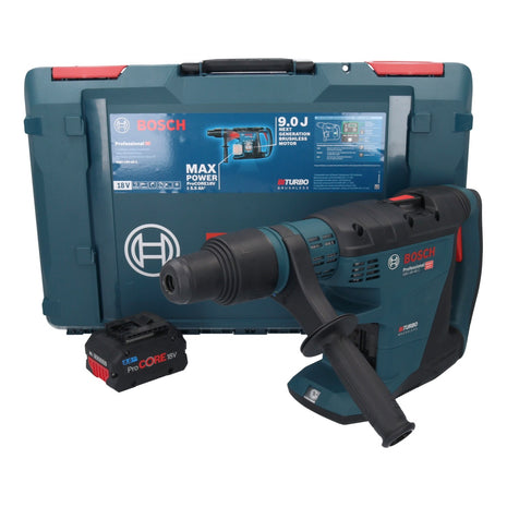 Bosch GBH 18V-40 C Professional Perforateur sans fil 9,0 J 18V - SDS max - BITURBO Brushless + 1x Batterie ProCORE 8,0 Ah + Coffret XL-BOXX