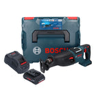 Sega alternativa a batteria Bosch GSA 18V-28 18 V BITURBO Brushless + 1x batteria ProCORE 4,0 Ah + caricabatterie + L-Boxx