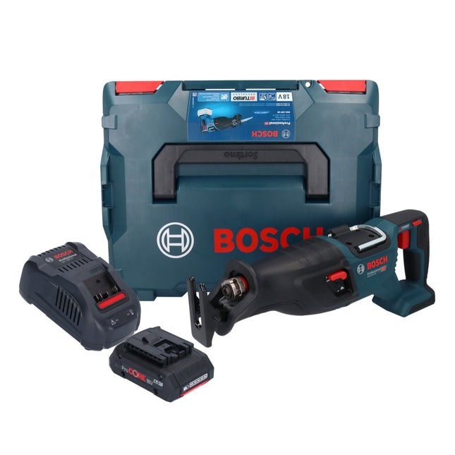 Bosch GSA 18V-28 Akku Säbelsäge 18 V BITURBO Brushless + 1x ProCORE Akku 4,0 Ah + Ladegerät + L-Boxx