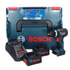 Bosch GSB 18V-90 C Perceuse-visseuse à percussion sans fil Professional 18 V 64 Nm brushless + 2x Batteries ProCORE 8,0 Ah + Chargeur + L-Boxx