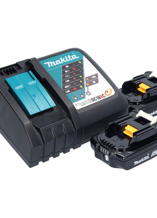 Makita DMR 056 RA Radio sans fil 18 V FM DAB+ avec lanterne 360 Lampe de poche IP65 + 2x batterie 2,0 Ah + chargeur