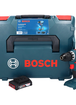 Bosch GSR 18V-45 Perceuse-visseuse sans fil 18 V 45 Nm brushless + 1x Batterie 2,0 Ah + Coffret L-Boxx - sans chargeur