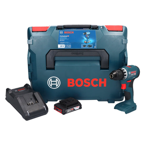 Taladro atornillador a batería Bosch GSR 18V-45 18 V 45 Nm sin escobillas + 1x batería 2,0 Ah + cargador + L-Boxx