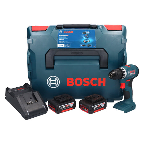 Bosch GSR 18V-45 Perceuse-visseuse sans fil 18 V 45 Nm Brushless + 2x Batteries 5,0 Ah + Chargeur + Coffret L-Boxx