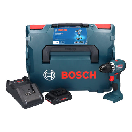 Taladro atornillador a batería Bosch GSR 18V-45 18 V 45 Nm sin escobillas + 1x batería ProCORE 4,0 Ah + cargador + L-Boxx