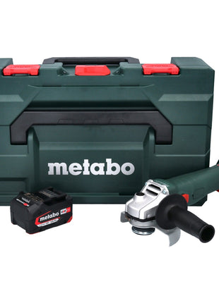 Metabo W 18 L 9-125 Quick Meuleuse d'angle sans fil 18 V 125 mm + 1x batterie 4,0 Ah + metaBOX - sans chargeur