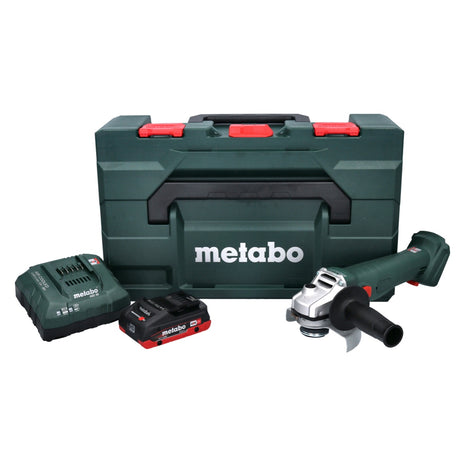 Metabo W 18 L 9-125 Quick Akku Winkelschleifer 18 V 125 mm + 1x Akku 4,0 Ah + Ladegerät + metaBOX