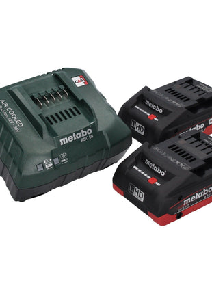 Metabo W 18 L 9-125 Amoladora angular a batería Quick 18 V 125 mm + 2x baterías 4,0 Ah + cargador + metaBOX