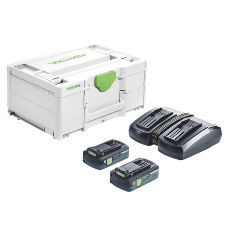 Festool Energie Set SYS 18V 2x4,0/TCL 6 DUO 18 V ( 577109 ) + 2x Akku 4,0 Ah + Ladegerät + Systainer - Toolbrothers