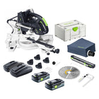 Festool KSC 60 EB-Basic KAPEX Akku Kapp Zugsäge 18 V / 36 V 216 mm Brushless + 2x Akku 4,0 Ah + Ladegerät + Systainer - Toolbrothers