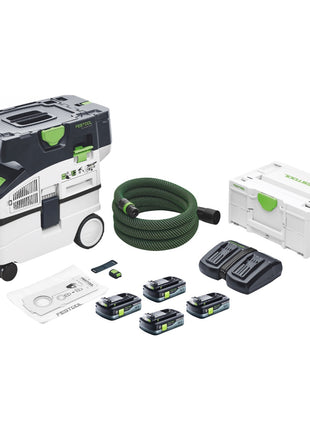 Festool CTLC MIDI Akku Absaugmobil 36 V ( 2x 18 V ) Staubkl. L + 4x Akku 4,0 Ah + Ladegerät + Systainer - Toolbrothers