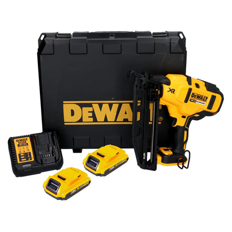 DeWalt DCN 660 D2 Akku Nagler 18 V 32 - 63 mm Brushless + 2x Akku 2,0 Ah + Ladegerät + Koffer - Toolbrothers