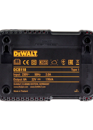 Zestaw startowy DeWalt DCB 118 X1 FlexVolt 54 V / 18 V + 1x akumulator DCB 547 9,0 Ah