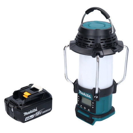 Makita DMR 055 M1 Radio sans fil 18 V FM avec lanterne 360 Lampe de poche + 1x batterie 4,0 Ah - sans chargeur