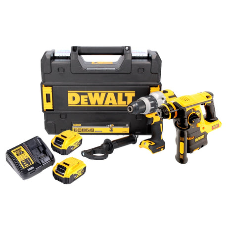 DeWalt XR Kit combo 18 V DCH 253 N Perforateur sans fil 2,1 J + Perceuse à percussion sans fil DCD 996 P2 95 Nm sans balais + 2x Batteries 5,0 Ah + Chargeur + TSTAK