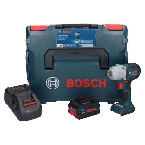 Bosch GDS 18V-450 HC atornillador de impacto inalámbrico 18 V 450 Nm 1/2" + 1x batería ProCORE 8,0 Ah + cargador + L-Boxx