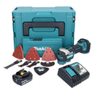 Makita DTM 52 RM1JX4 Akku Multifunktionswerkzeug 18 V Starlock Max Brushless + 1x Akku 4,0 Ah + Ladegerät + Zubehör Set + Makpac