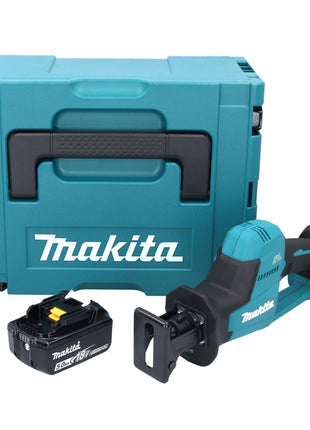 Makita DJR 189 T1J Akku Reciprosäge Säbelsäge 18 V Brushless + 1x Akku 5,0 Ah + Makpac - ohne Ladegerät - Toolbrothers